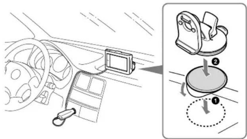 SONY navu NVU44 - To install on the dashboard - 1