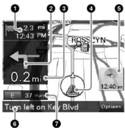 SONY navu NVU44 - Map display - 1