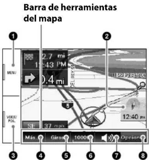 SONY navu NVU44 - Herramientos del mapa - 1