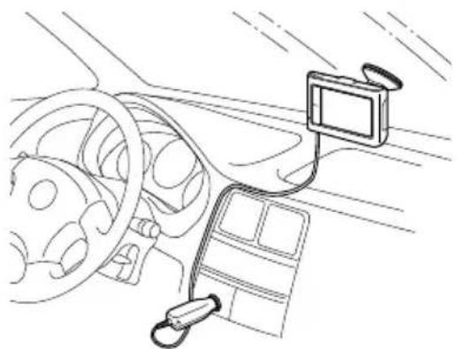 SONY navu NVU44 - Instalación de la base en el automóvil - 3