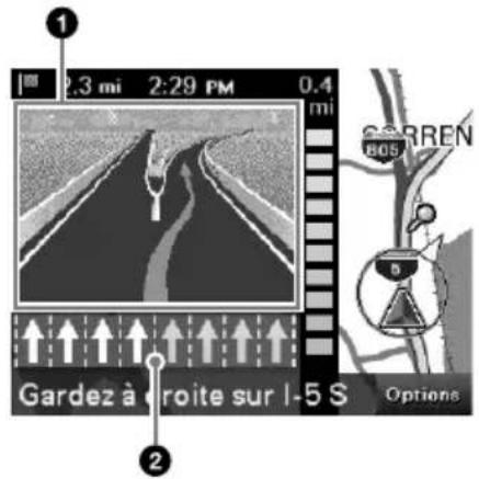 SONY navu NVU44 - À l'approche d'une jonction d'autoroute À l'approche d'une intersection de rue - 1