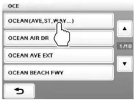 SONY navu NVU44 - Searching by address - 5