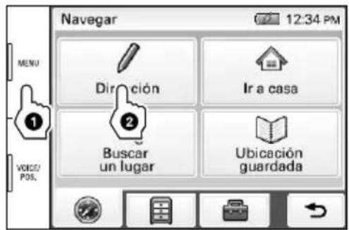 SONY navu NVU44 - Búsqueada por direccion - 1