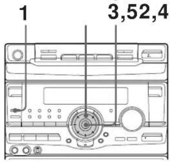 SONY MHCD90AV - Paso 3: Ajuste de la hora - 1