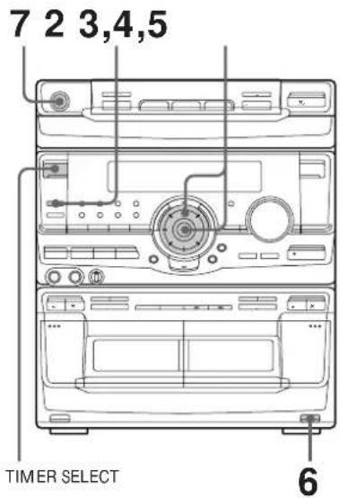 SONY MHCD90AV - Grabación de programas radiofónicos con el temporizador - 1