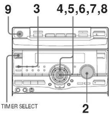 SONY MHCD90AV - — Minuterie réveil - 1