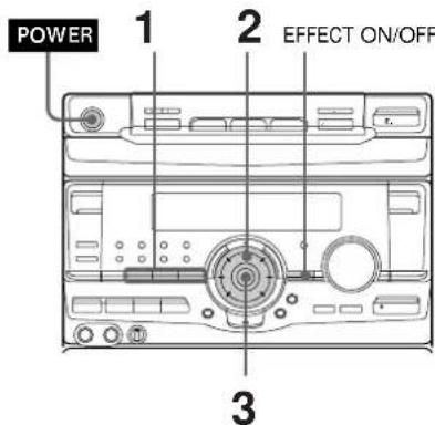 SONY MHCD90AV - Sélection de l'accentuation audio - 1