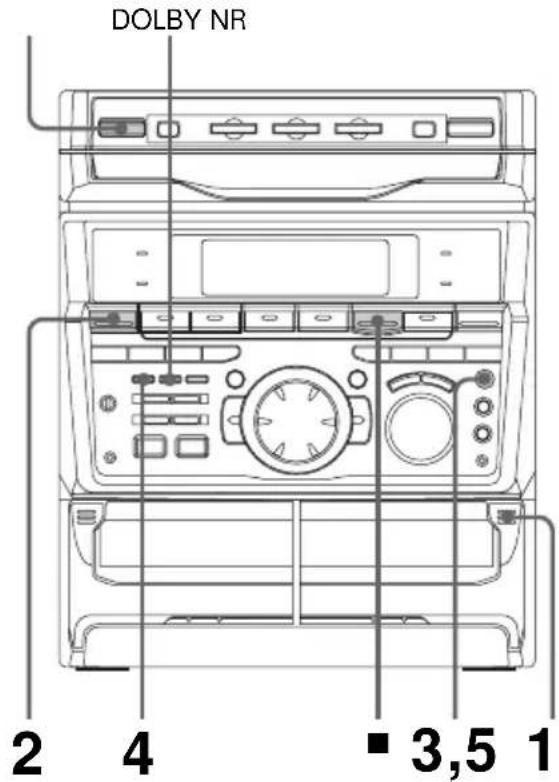 SONY MHCRXD80 - Grabación manual de una cinta - 1