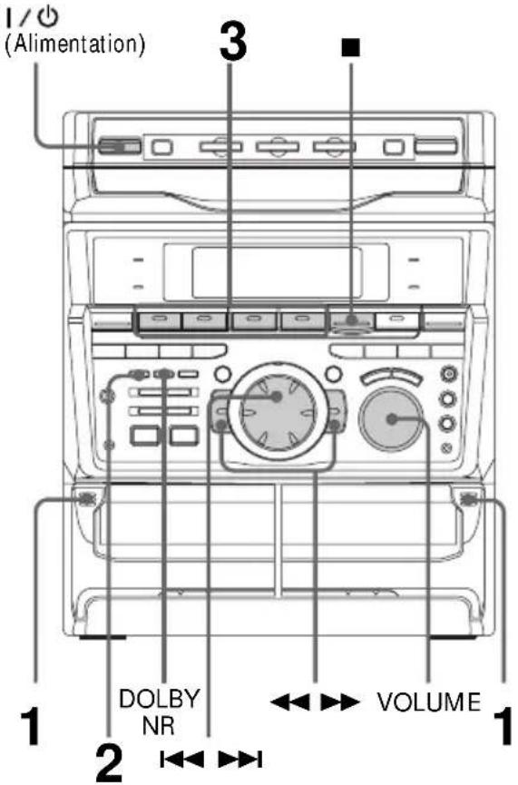 SONY MHCRXD80 - Lecture d'une cassette - 1