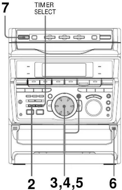 SONY MHCRXD80 - Grabación de programas radiofónicos con el temporizador - 1