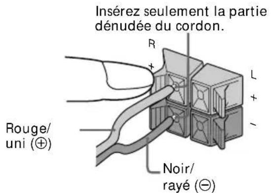 SONY MHCRXD80 - Raccordez les enceintes. - 1