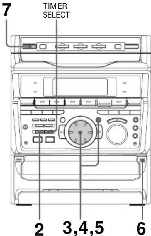 SONY MHCGRX50 - Grabación de programas radiofónicos con el temporizador - 1