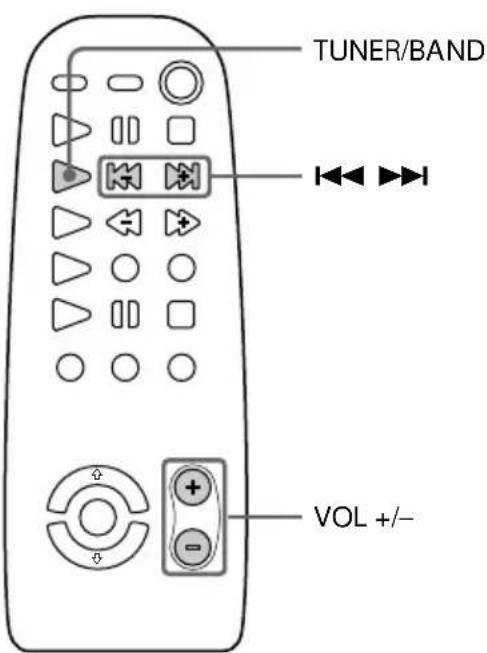 SONY MHCGRX50 - — Accord d'une station préreglee - 2