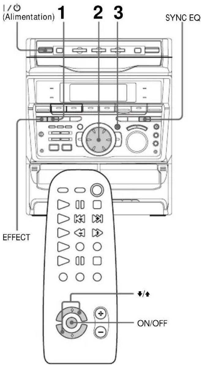 SONY MHCGRX50 - Selection de l'effet sur le menu musical 1 Appuyez sur FILE SELECT. - 1