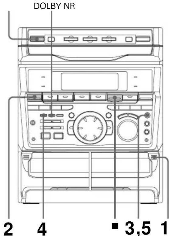 SONY MHCGRX50 - Grabación manual de una cinta - 1