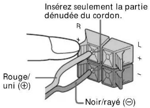 SONY MHCGRX50 - Raccordez les enceintes. - 1