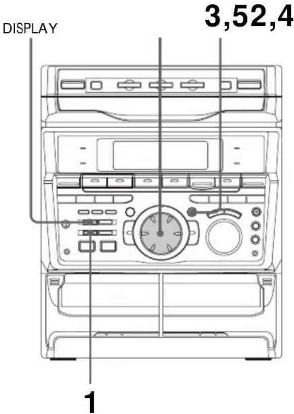 SONY MHCGRX50 - Etape 2: Réglage de l'heure - 1