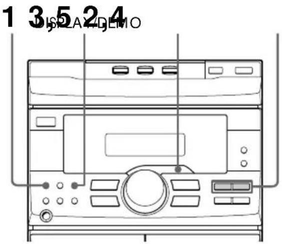 SONY MHCGRX2 - Paso 2: Puesta en hora del reloj - 1
