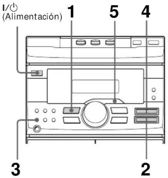 SONY MHCGRX2 - Paso 3: Presintonizacion de emisoras de radio - 1
