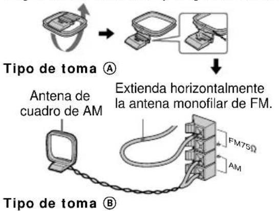 SONY MHCDP700 - Conecte las antenas de FM/AM. - 1