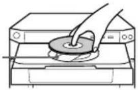 SONY MHCDP700 - Place a CD with the label side up on the disc tray. - 1