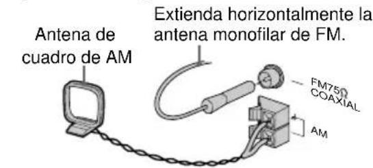 SONY MHCDP700 - Conecte las antenas de FM/AM. - 2