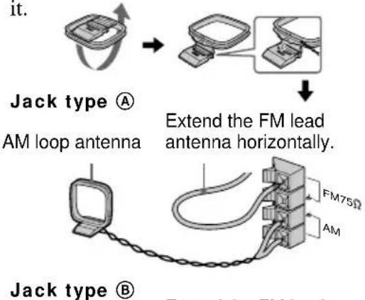 SONY MHCDP700 - Connect the FM/AM antennas. - 1