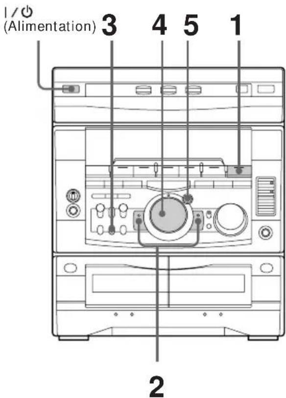 SONY MHCGRX9000 - Etape 3: Préréglage de stations radio - 1