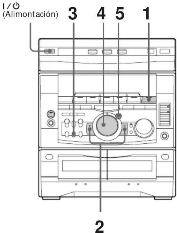 SONY MHCGRX9000 - Paso 3: Memorización de emisoras - 1