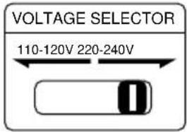 SONY MHCGRX9000 - Réglez VOLTAGE SELECTOR sur la position correspondant à la tension secteur locale (pour les modèles avec sélecteur de tension). - 2