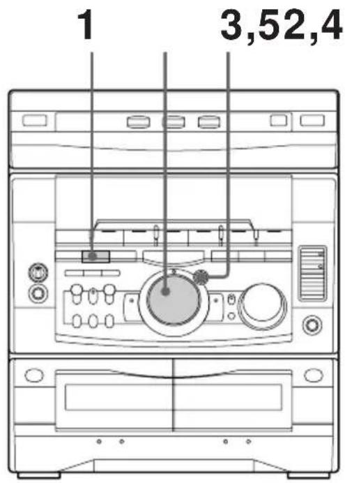 SONY MHCGRX9000 - Etape 2: Réglage de l'heure - 1