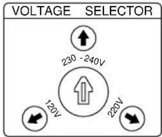 SONY MHCGRX9000 - Réglez VOLTAGE SELECTOR sur la position correspondant à la tension secteur locale (pour les modèles avec sélecteur de tension). - 1