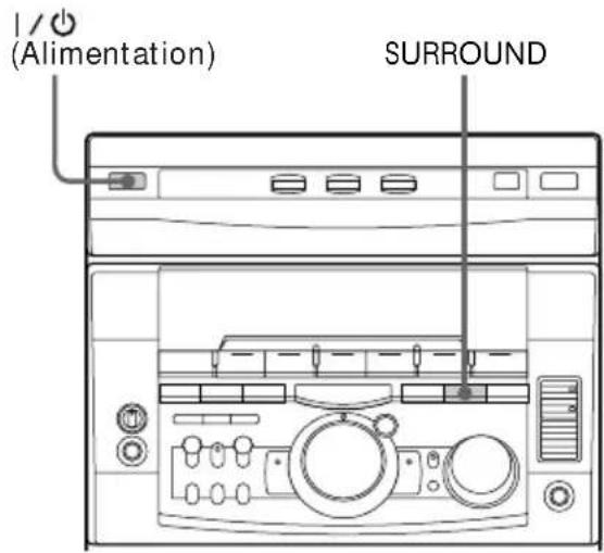 SONY MHCGRX9000 - Sélection de l'effet surround - 1