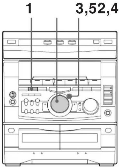 SONY MHCGRX9000 - Paso 2: Ajuste del reloj - 1