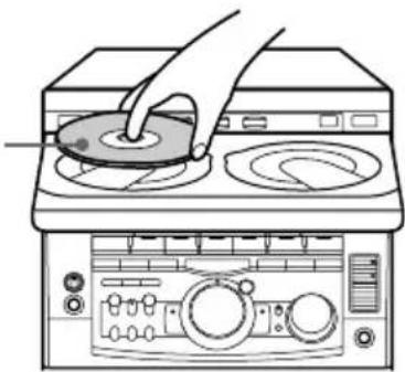 SONY MHCGRX9000 - Appuyez sur ≅ et posez un CD. - 1