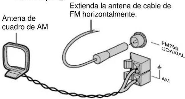 SONY MHCRG4SR - Conecte las antenas de FM/AM. - 3