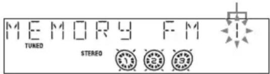 SONY MHCGX750 - Appuyez sur TUNER MEMORY. - 1