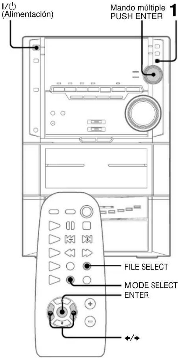 SONY MHCZX10 - Selección del efecto del menú de música - 1