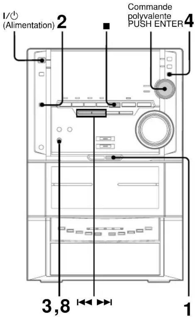 SONY MHCZX10 - Enregistrement manuel sur une cassette - 1