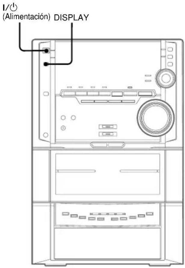 SONY MHCZX10 - Utilización del visualizador del reproductor de discos compactos - 1