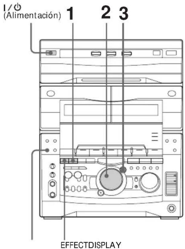 SONY MHCV818 - Selección del enfasis del sonido - 1