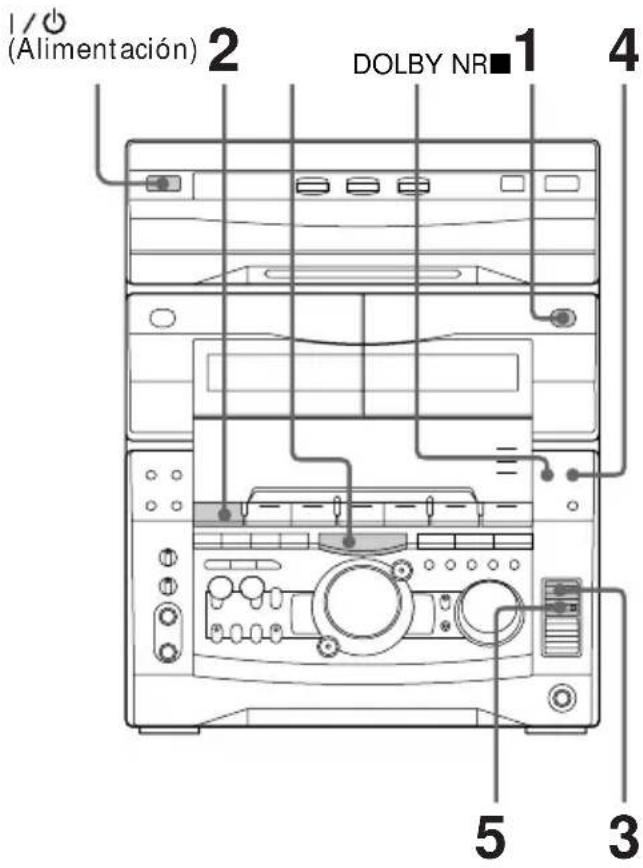 SONY MHCV818 - Grabación manual de una cinta - 1