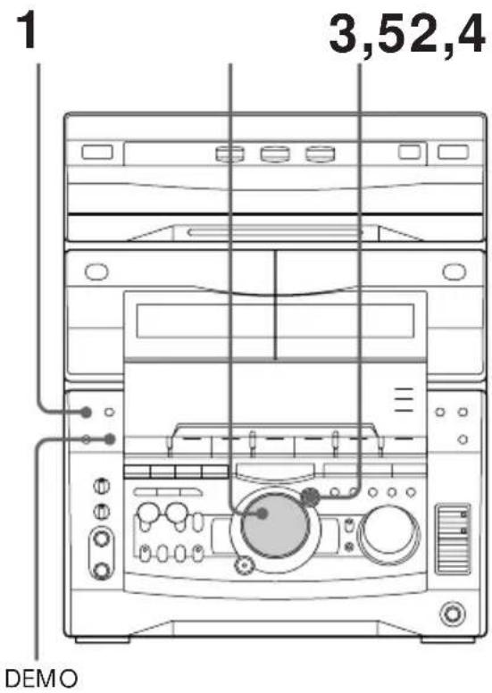 SONY MHCV818 - Paso 2: Ajuste del reloj - 1