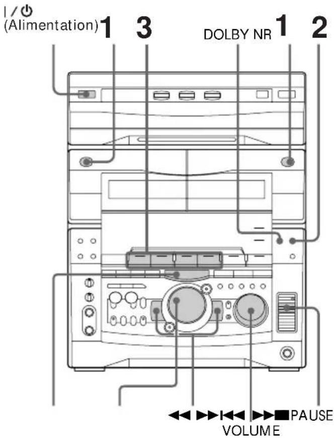 SONY MHCV818 - Lecture d'une cassette - 1