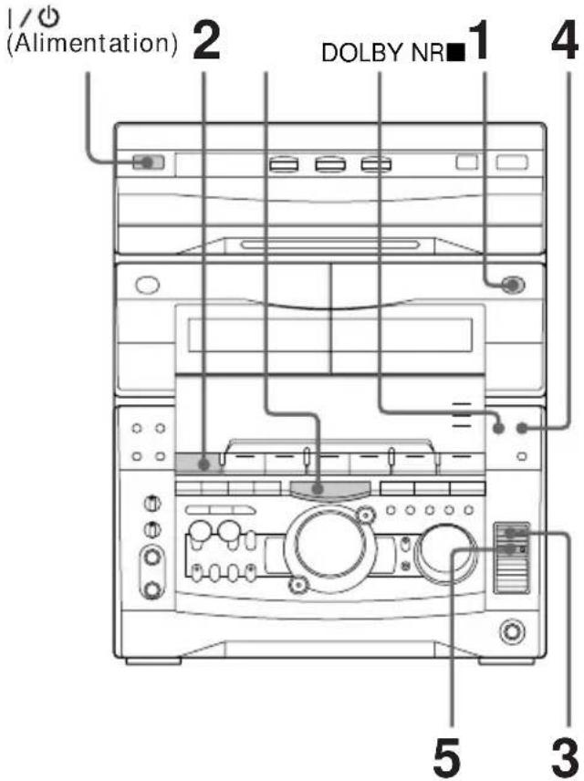 SONY MHCV818 - Enregistrement manuel sur une cassette - 1
