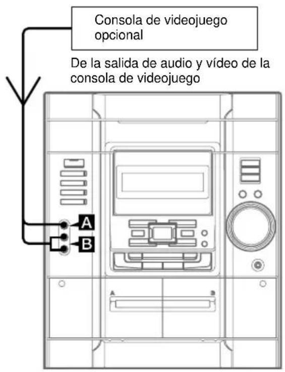 SONY MHCGX40 - Conexión de una consola de videojuego - 1