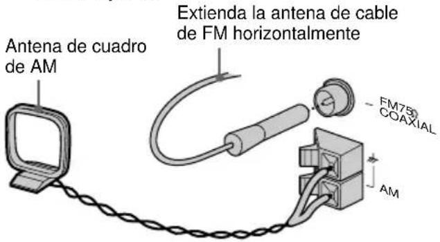 SONY MHCGX40 - Conecte las antenas de FM/AM. - 2
