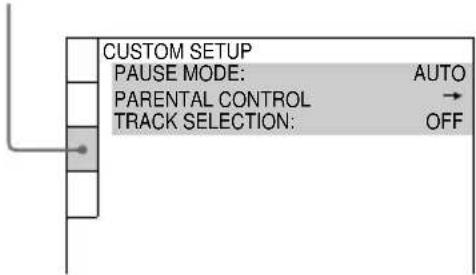 SONY MHCDP1000D - -CUSTOM SETUP - 1