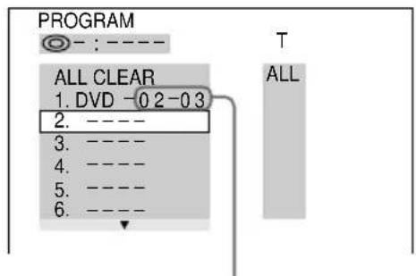 SONY MHCDP1000D - Para programar un disco DVD - 2