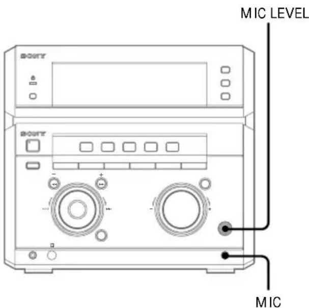 SONY MHCNX1 - Raccordement d'un microphone - 1